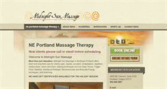 Desktop Screenshot of midnightsunmassage.com